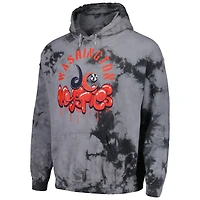 Unisex Stadium Essentials Charcoal Washington Mystics Street Art Dark Crystal Tie-Dye Washed Pullover Hoodie