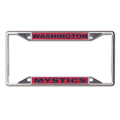 WinCraft Washington Mystics Cadre de plaque d'immatriculation en métal découpé au laser