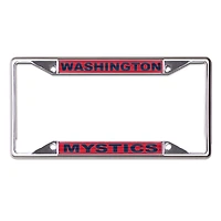 WinCraft Washington Mystics Cadre de plaque d'immatriculation en métal découpé au laser
