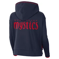 Women's Nike Navy Washington Mystics Full-Zip Knit Jacket