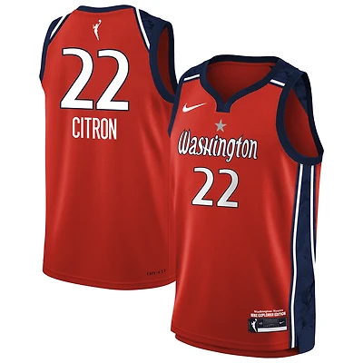 Maillot Nike Sonia Citron Rouge Washington Mystics Explorer Edition pour enfant