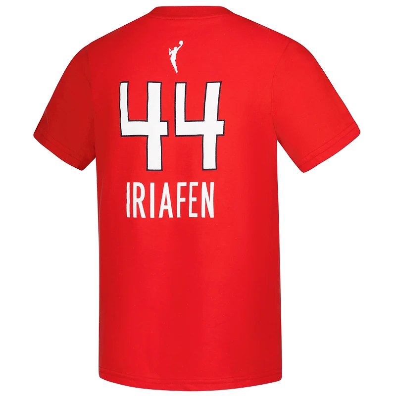 T-shirt Nike Kiki Iriafen rouge pour jeune, édition Explorer, Washington Mystics, avec nom et numéro