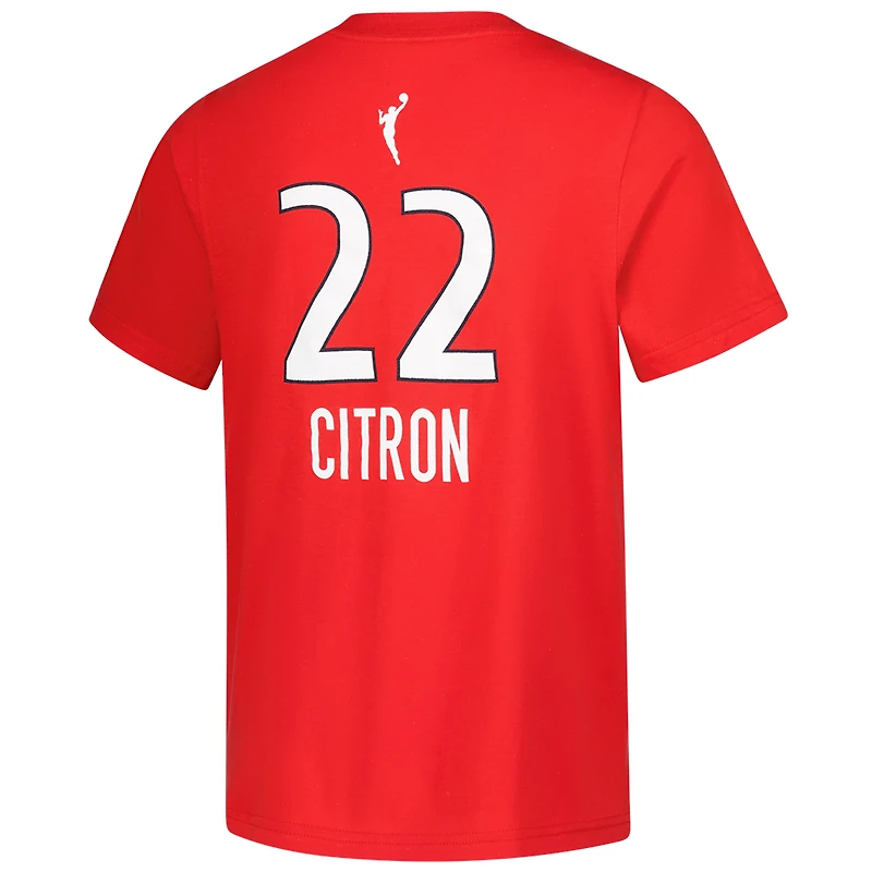 Youth Nike Sonia Citron Red Washington Mystics Explorer Edition Name & Number T-Shirt