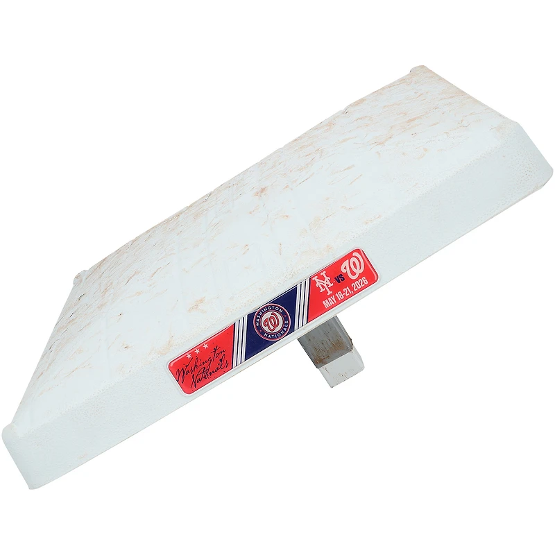 Washington Nationals Game-Used Base vs. New York Mets on May 18-21, 2026 - First Base