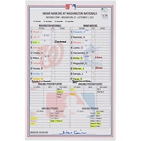 Carte de composition des Nationals de Washington contre les Marlins de Miami, le 3 septembre 2025