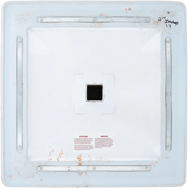 Washington Nationals Game-Used Second Base vs. Atlanta Braves on April 20, 2026 - Innings 1-3
