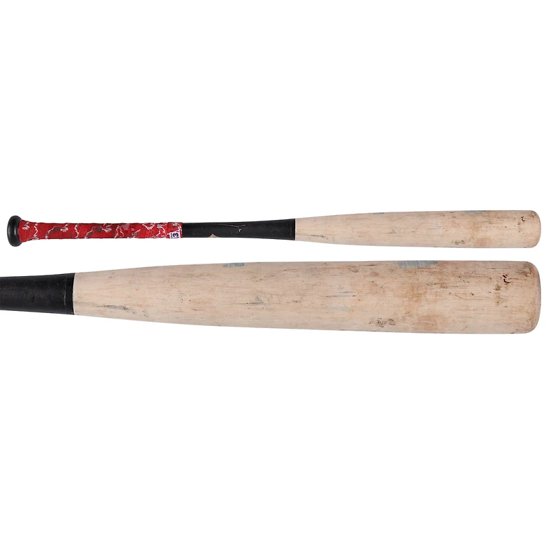 Batte de Cooperstown beige/noire utilisée par les Nationals de Washington d'Amed Rosario, batte cassée des Dodgers de Los Angeles le 22 juin 2025