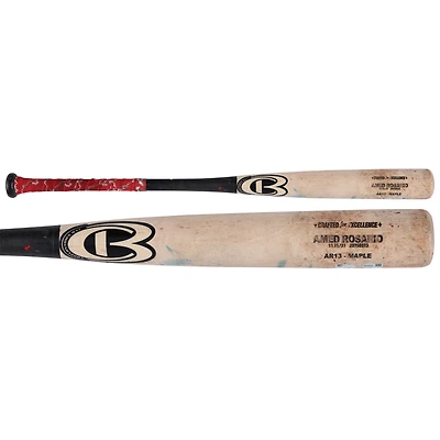 Batte de Cooperstown beige/noire utilisée par les Nationals de Washington d'Amed Rosario, batte cassée des Dodgers de Los Angeles le 22 juin 2025