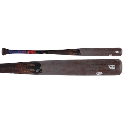 Andrés Chaparro Washington Nationals Game-Used Gray/Black B45 Broken Bat New York Mets on June 10, 2025