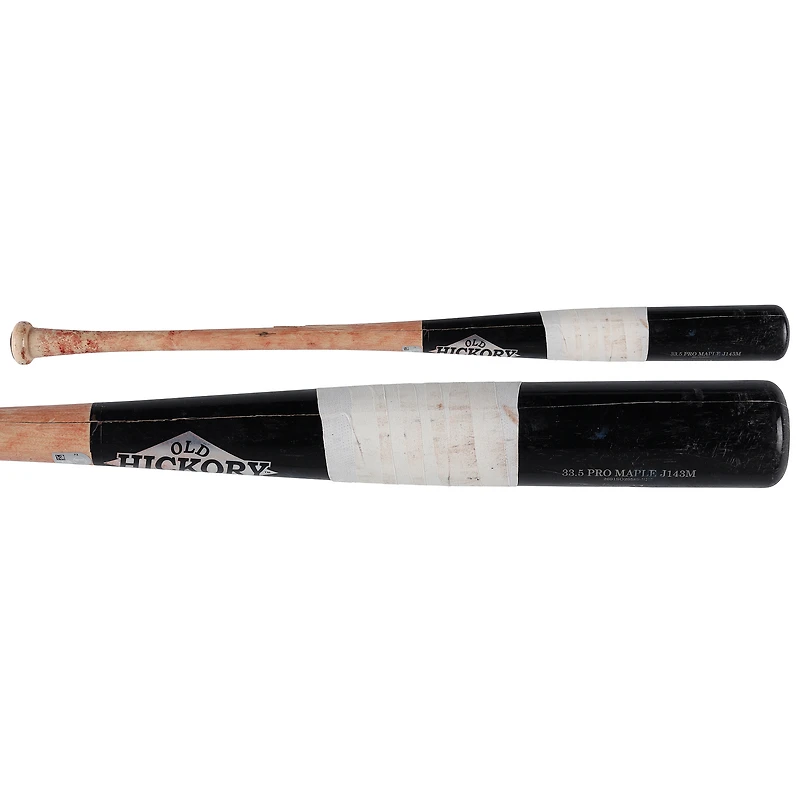 Bâton cassé en noyer noir Old Hickory utilisé par Brady House lors du match des Washington Nationals contre les Miami Marlins le 9 mai 2026
