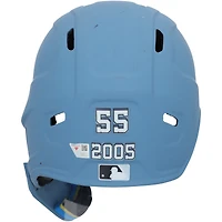 Casque de frappeur bleu City Connect n° 55 porté par Brady House, des Washington Nationals, lors du match contre les Philadelphia Phillies le 17 août 2025.