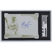 Carte autographiée Topps Tribute 2016 des Nationals de Washington par Bryce Harper, plaque d'impression jaune n° TA-BH n° 1/1 SGC, carte authentifiée Auto 10