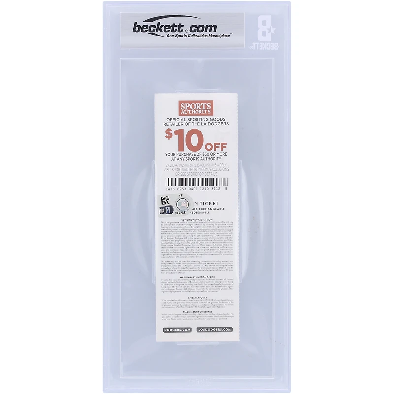 Bryce Harper Washington Nationals Autographed Beckett Fanatics Witnessed Authenticated 9/10 Ticket from April 28, 2012 - MLB Debut & 1st MLB Hit