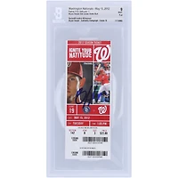 Bryce Harper Washington Nationals Autographed Beckett Fanatics Witnessed Authenticated 9/10 Ticket from May 15, 2012 - 2nd Career Home Run