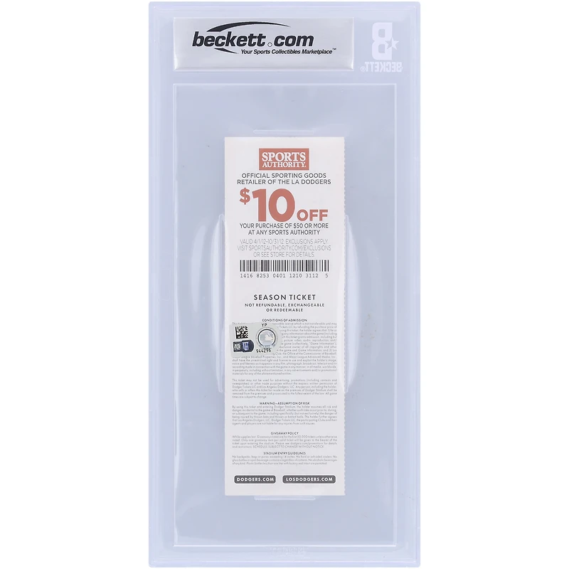 Bryce Harper Washington Nationals Autographed Beckett Fanatics Witnessed Authenticated Auto10 Ticket from April 28, 2012 with "MLB Debut" Inscription - MLB Debut & 1st MLB Hit