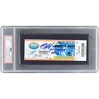 Billet autographié par Bryce Harper des Washington Nationals, daté du 28 avril 2012