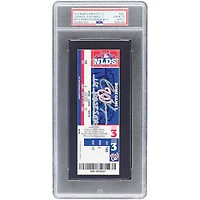 Billet autographié par Bryce Harper des Nationals de Washington, match 5 de la série de division de la Ligue nationale, authentifié par PSA le 7 octobre 2012, avec inscription « 1er circuit en séries éliminatoires ».