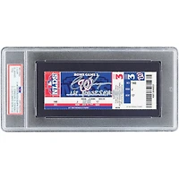 Billet autographié par Bryce Harper des Nationals de Washington, match 5 de la série de division de la Ligue nationale, authentifié par PSA le 7 octobre 2012, avec inscription « 1er circuit en séries éliminatoires ».