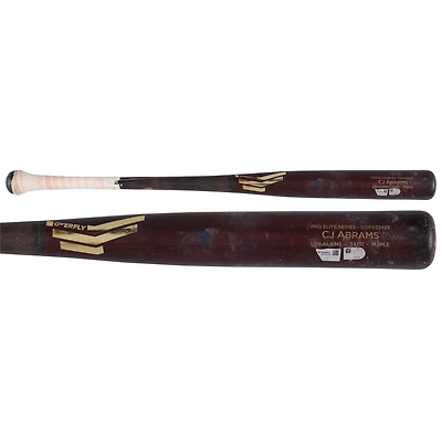 V106832 WANATS CJ Abrams Washington Nationals Batte cassée rouge et noire Overfly utilisée lors du match contre les Cardinals de Saint-Louis le 10 mai 2025 CJ Abrams UNS GU BAT 45812 COLGMUEQU GUBBBT2789 #8