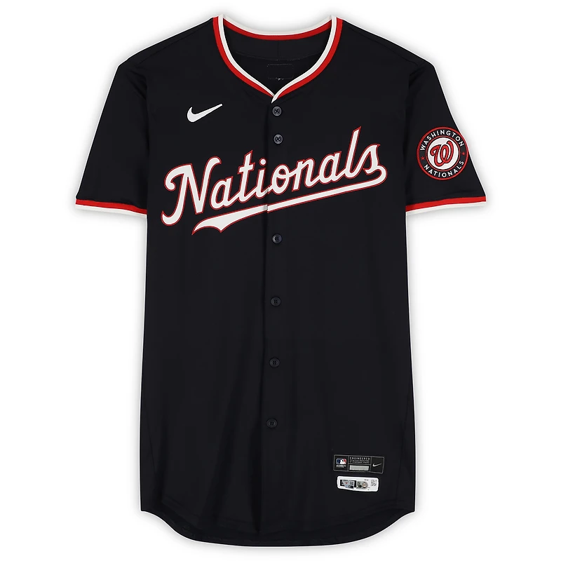CJ Abrams Washington Nationals Player-Issued #5 Navy Nike Jersey from the 2025 MLB Season