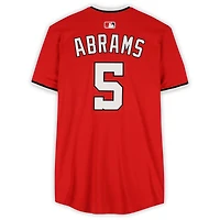Maillot Nike rouge n° 5 porté par CJ Abrams des Washington Nationals lors de la saison 2025 de la MLB