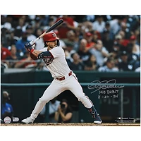 Photo dédicacée de Dylan Crews (Washington Nationals) pour ses débuts en MLB (40,6 x 50,8 cm) avec inscription « Débuts en MLB le 26/08/2024 ».