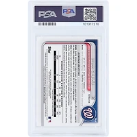 Dylan Crews Washington Nationals Autographed 2024 Bowman Chrome 1st Bowman Refractor #CPA-DC #188/499 PSA Authenticated 9/10 Card