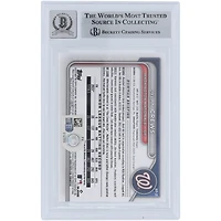 Dylan Crews Washington Nationals Autographié 2024 Bowman Chrome Prospects 1er Bowman #BCP-23 Beckett Fanatics Témoin Authentifié 10 Carte