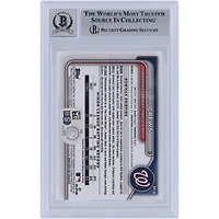 Dylan Crews Washington Nationals Autographed 2024 Bowman Chrome Prospects #BCP-23 Beckett Fanatics Witnessed Authenticated 9/10 Card