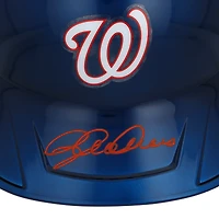 Réplique du casque de frappeur chromé alternatif autographié par Dylan Crews des Washington Nationals