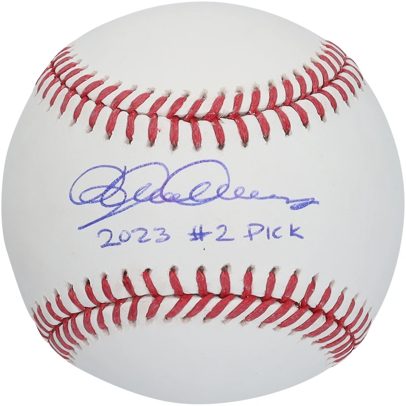 Dylan Crews Washington Nationals Autographed Baseball with "2023 #2 Pick" Inscription