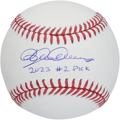 Dylan Crews Washington Nationals Autographed Baseball with "2023 #2 Pick" Inscription