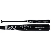 Batte de baseball professionnelle noire autographiée par Dylan Crews des Washington Nationals avec l'inscription « MLB Debut 8-26-24 »