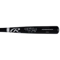 Batte de baseball professionnelle noire autographiée par Dylan Crews des Washington Nationals avec l'inscription « MLB Debut 8-26-24 »