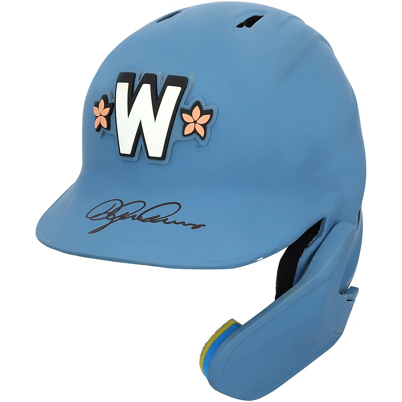 Dylan Crews Washington Nationals Autographed Game-Used Blue City Connect Batting Helmet vs. Philadelphia Phillies on March 29 & St. Louis Cardinals on May 10, 2025