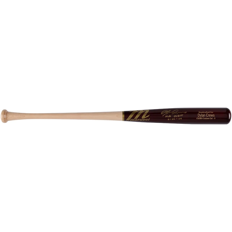Dylan Crews Washington Nationals Autographed Marucci Game Model Bat with "MLB Debut 8/26/24" Inscription