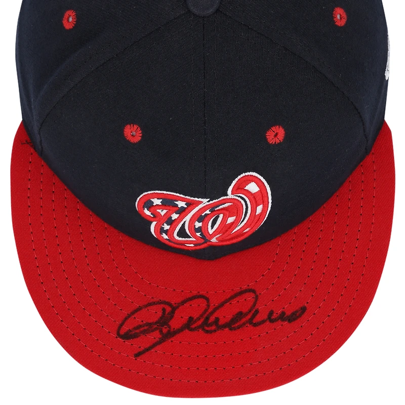 Casquette New Era bleu marine dédicacée par Dylan Crews des Washington Nationals