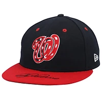 Casquette New Era bleu marine dédicacée par Dylan Crews des Washington Nationals