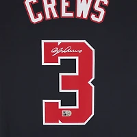 Maillot réplique alternatif bleu marine Nike autographié par Dylan Crews des Washington Nationals