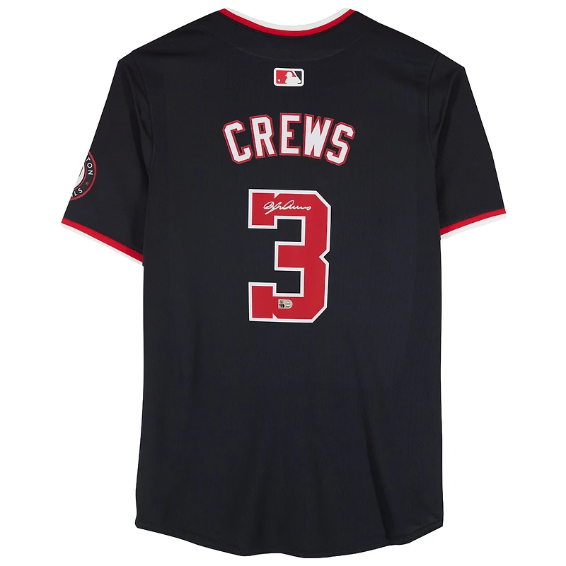 Dylan Crews Washington Nationals Autographed Nike Alternate Navy Replica Jersey
