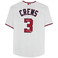 Dylan Crews Washington Nationals Autographed Nike White Replica Jersey with "MLB Debut 8-26-24" Inscription