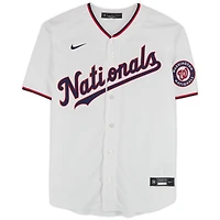 Dylan Crews Washington Nationals Autographed Nike White Replica Jersey