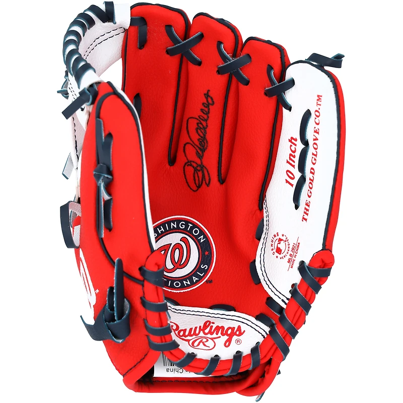Dylan Crews Washington Nationals Autographed Rawlings 10" Collectible Team Logo Glove