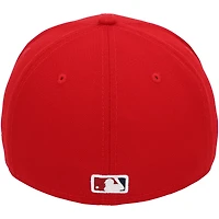 Casquette New Era rouge dédicacée par Dylan Crews des Washington Nationals