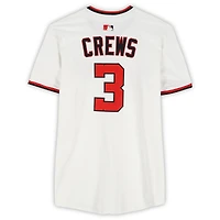 Maillot blanc Nike n° 3 porté par Dylan Crews, joueur des Washington Nationals, saison 2025 de la MLB