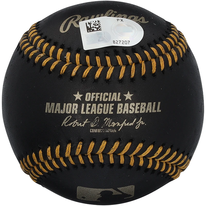 Eli Willits Washington Nationals Autographed Black Leather Baseball