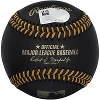 Eli Willits Washington Nationals Autographed Black Leather Baseball