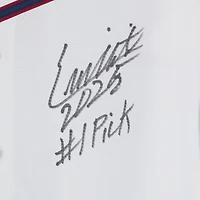 Eli Willits Washington Nationals Autographed White Nike Replica Jersey with "2025 #1 Pick" Inscription