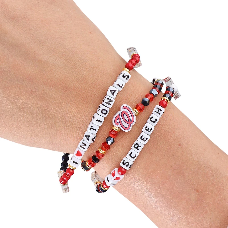 Lot de 3 bracelets d'amitié FOCO des Nationals de Washington
