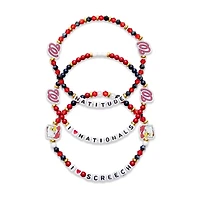 Lot de 3 bracelets d'amitié FOCO des Nationals de Washington